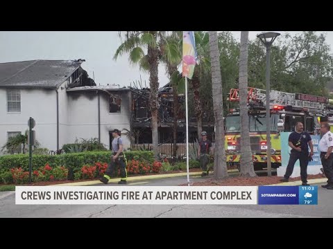 Crews investigating fire at Hillsborough County apartment complex