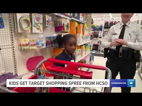 Kids get Target shopping spree from Hillsborough County Sheriff&#39;s Office