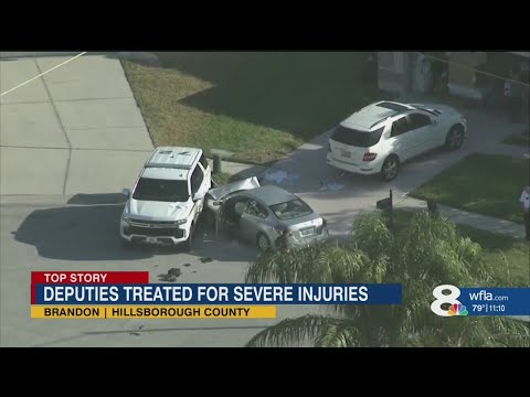 ‘This was intentional’: 2 Hillsborough County deputies seriously hurt after being hit by car in Bran