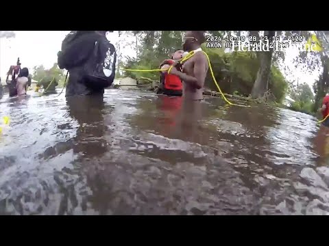 Bodycam shows rescues in Hillsborough in Milton&#39;s aftermath; drone footage shows more Florida damage