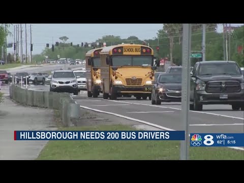 Hillsborough County Schools continue to face bus driver shortage, holding job fair Thursday