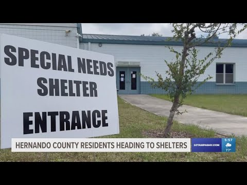 Hernando County residents heading to shelters before Hurricane Helene