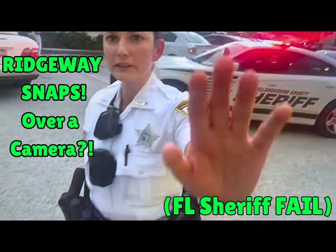 Deputy Ridgeway SNAPS Over Camera in Hillsborough County! | 1A Audit