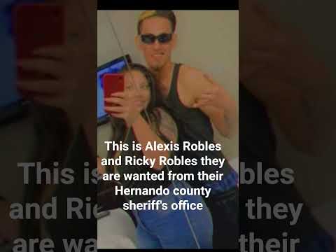 Hernando county sheriff&#39;s office these two Alexis Robles and Ricky Robles they are wanted from FL