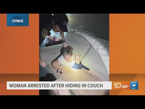Woman wanted in Citrus County found hiding in her couch