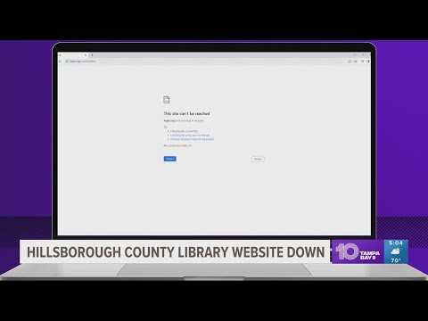 Hillsborough County libraries face downed websites after service outage