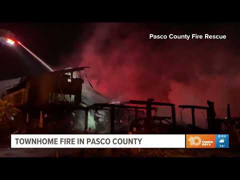 Multiple townhomes in Pasco County destroyed during fire