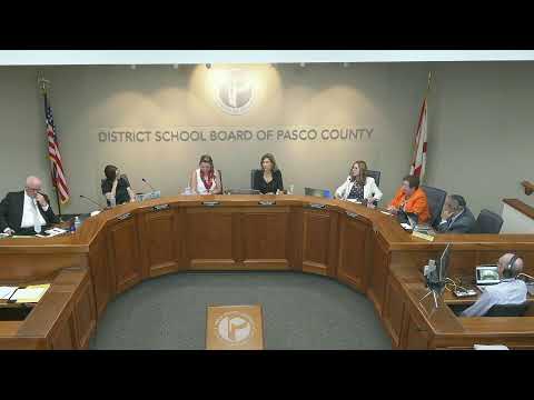 Pasco County School Board Meeting- September 11, 2023