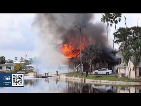 &#39;Welcome to the apocalypse&#39;: Home burns as Pasco County neighborhood recovers from flooding