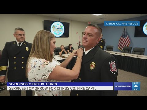 Memorial services set to begin tomorrow for fallen Citrus County fire captain