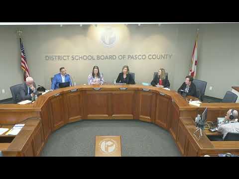 Pasco County School Board Meeting- March 5, 2024