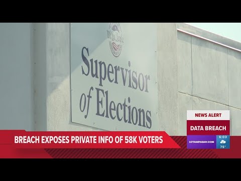 Hillsborough County voter system breach exposes 58,000 people&#39;s information