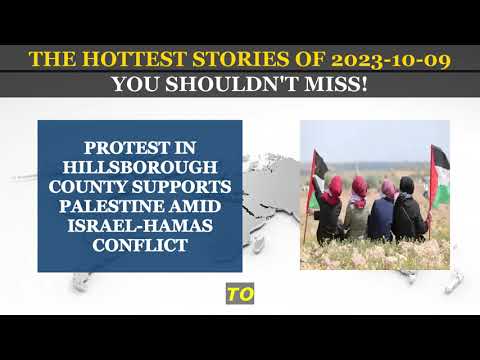 Protest in Hillsborough County Supports Palestine Amid Israel-Hamas Conflict