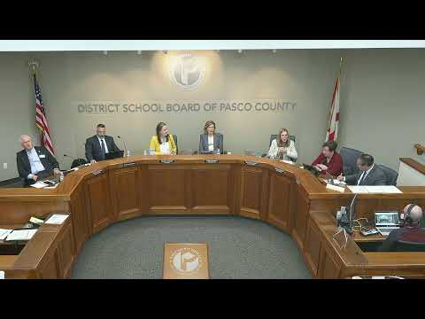 Pasco County School Board Meeting- February 20, 2024