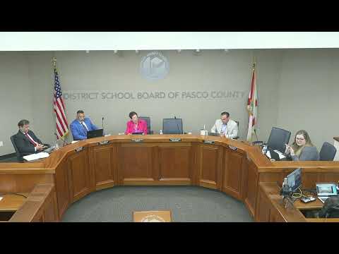 Pasco County School Board Meeting- August 5, 2025